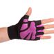 Перчатки для тяжелой атлетики черно-розовый BC-2682, M