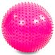 Фитбол массажный мяч для фитнеса 75 см Zelart FI-1988-75, Розовый