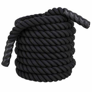 Канат для кросфіту Combat Battle Rope Zelart R-6228-9 9м чорний
