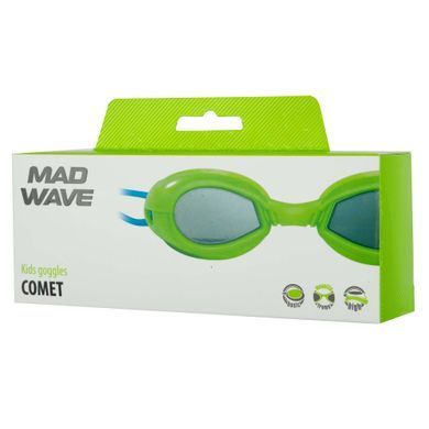 Очки для плавания детские MadWave COMET KIDS M041003 цвет коралловый-черный