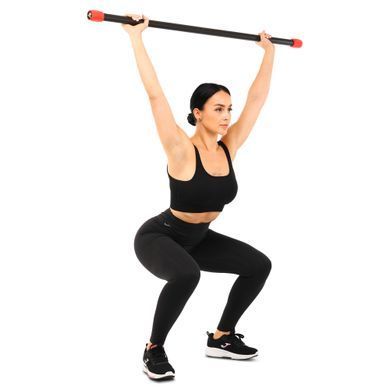Бодибар Body Bar Zelart FI-4780-2 вес 2кг черный-красный