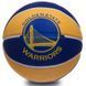 М'яч баскетбольний гумовий SPALDING NBA Team WARRIORS 83304Z розмір 7 синій-жовтий