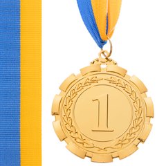 Медаль спортивная с лентой (уп. 10 шт) d=65 мм C-6861,