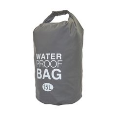Гермомешок туристический Waterproof Bag 15л TY-6878-15, Серый