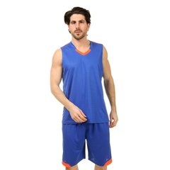 Баскетбольная форма мужская Lingo Camo синий LD-8002, 160-165 см