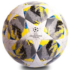 Мяч для футбола №5 PU ламин. Клееный CHAMPIONS LEAGUE FB-0412, Серый