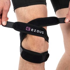 Накладка под колено пателлярный бандаж PATELLA KNEE STRAP EZOUS A-09 цвет черный