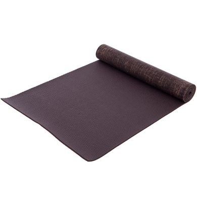 Коврик для йоги льняной каучуковый Yoga mat Zelart FI-2441 цвет бордовый