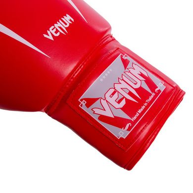 Перчатки боксерские черные PU на шнуровке VENUM BO-8350, 8 унций
