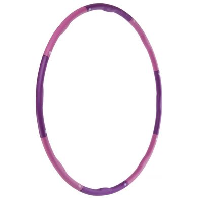 Обруч массажный Хула Хуп Zelart Hula Hoop FITNESS RING SL-3012 8 секций фиолетовый-розовый