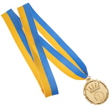 Медаль спортивная с лентой d=5 см KING C-3178, 1 место (золото)