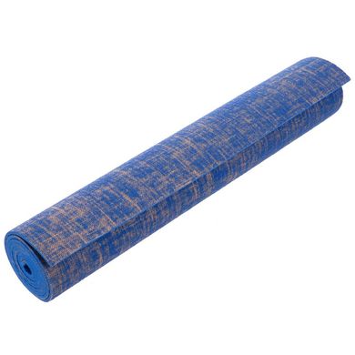 Коврик для йоги льняной каучуковый Yoga mat Zelart FI-2441 цвет бордовый