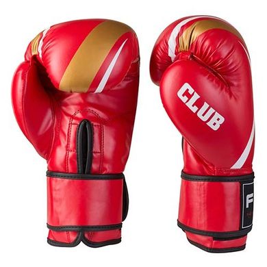 Боксерські рукавички CLUB FGT Flex червоні 10 унцій FCLUB-101