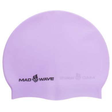 Шапочка для плавання силіконова для дорослих MadWave PASTEL M053504 колір фіолетовий