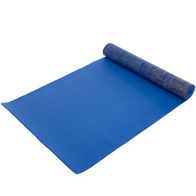 Коврик для йоги льняной каучуковый Yoga mat Zelart FI-2441 цвет бордовый