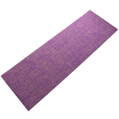 Коврик для йоги льняной каучуковый Yoga mat Zelart FI-2441 цвет бордовый