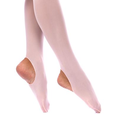Колготки для танцев и балета с отверстием на стопе персиковые Zelart Caramel CO-8311, 10-11 лет, рост 134-154