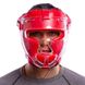 Боксерский шлем с прозрачной маской красный EVERLAST FLEX MA-0719
