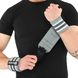 Бинты кистевые для жима STRONG WRIST WRAPS EZOUS C-06 цвет серый-белый