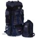 Туристический рюкзак-трансформер 2в1 95 л COLOR LIFE 159, Черно-синий