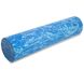 Ролик для йоги и пилатеса полнотелый гладкий 60см d-15см FI-1734, Сине-голубой