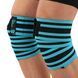 Коленные бинты для приседаний KNEE WRAPS LiveUp LP8724 цвет синий-черный