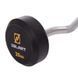 Штанга нерозбірна з фіксованою вагою вигнута гумова Zelart Rubber Coated Barbell TA-2687-20 довжина-95см 20кг чорний