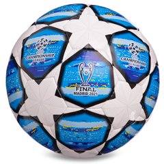 Футбольный мяч №5 PU CHAMPIONS LEAGUE бело-синий FB-0149-3