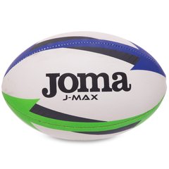 Мяч для регби Joma J-MAX 400680-217 цвет белый-синий-зеленый