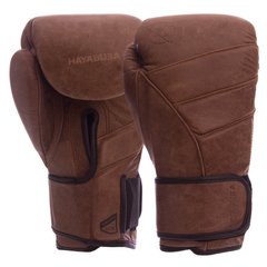 Перчатки боксерские кожаные на липучке HAYABUSA T3HB, 10 унций