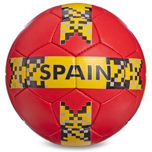 М'яч футбольний BALLONSTAR SPAIN FB-0123 №5 PU червоний-жовтий-чорний