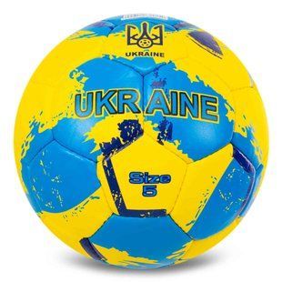 М'яч футбольний BALLONSTAR UKRAINE FB-7579 колір жовтий-синій