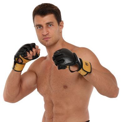 Перчатки для смешанных единоборств MMA MATSA ME-2010 размер L цвет черный