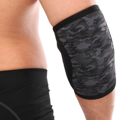 Налокотники для жима 2штуки CAMO ELBOW SLEEVE EZOUS A-04 размер S цвет камуфляж серый