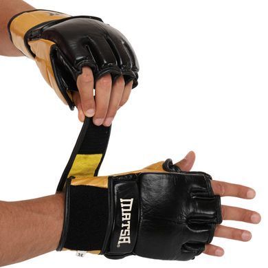 Перчатки для смешанных единоборств MMA MATSA ME-2010 размер L цвет черный