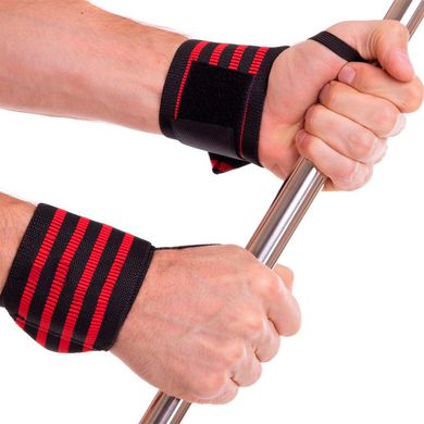 Бинты кистевые для жима STRENGTH WRIST WRAPS Zelart TA-4861 2шт цвета в ассортименте