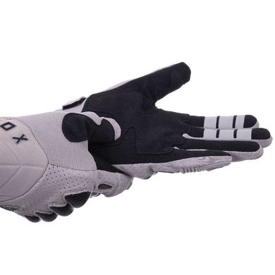 Перчатки для мотоцикла комбинированные FOX серые F-02, M