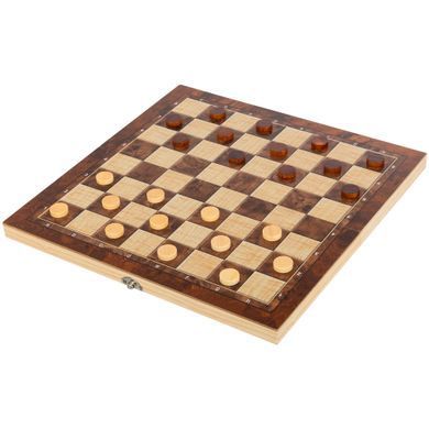 Шахматы шашки нарды 3 в 1 набор настольных игр деревянные Xinliye W7723B размер 34см x 34см х 2см