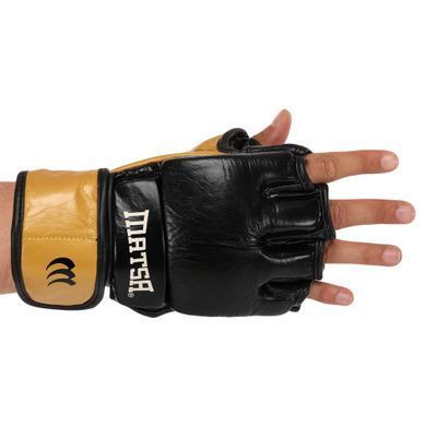 Перчатки для смешанных единоборств MMA MATSA ME-2010 размер L цвет черный