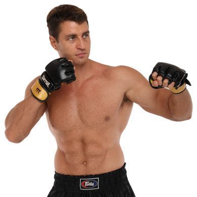 Перчатки для смешанных единоборств MMA MATSA ME-2010 размер L цвет черный