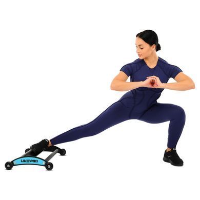 Роллер для ягодичных мышц Glute Ham Roller LiveUp LP8347 размер 66х40,5х10см черный