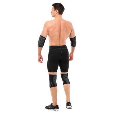Налокотники для жима 2штуки CAMO ELBOW SLEEVE EZOUS A-04 размер S цвет камуфляж серый