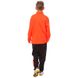 Футбольный тренировочный спортивный костюм детский LD-2002T, рост 145-155 Оранжево-синий