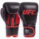 Рукавиці боксерські на липучці PU UFC Myau Thai Style UHK-75125 10 унцій чорний