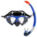 Набор для плавания маска и трубка Dolvor М289P+SN09P, Синий