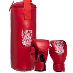 Боксерский набор детский (перчатки+мешок) LEV PVC UR LV-4686 Красный