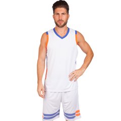 Баскетбольная форма мужская Lingo белая LD-8019, 160-165 см