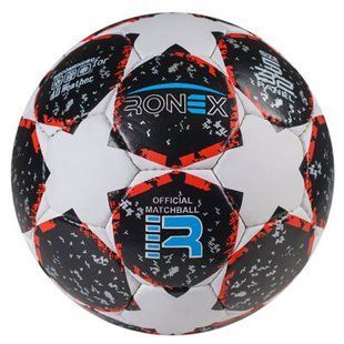 Мяч футбольный Grippy Ronex AD/F5, черно/красный. RXG-F5BK