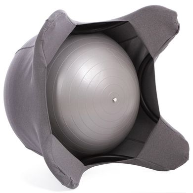 Кресло мяч с чехлом 55см Медуза FI-1467-55, серый