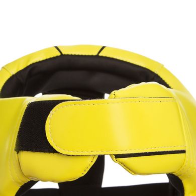 Защитный шлем для бокса открытый лимонный PU ZELART BO-1371